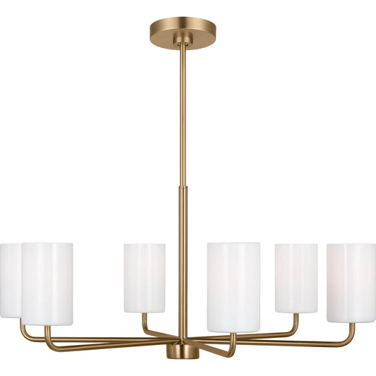 Rhett Large Chandelier by Visual Comfort & Co.. Made from steel in a transitional style.