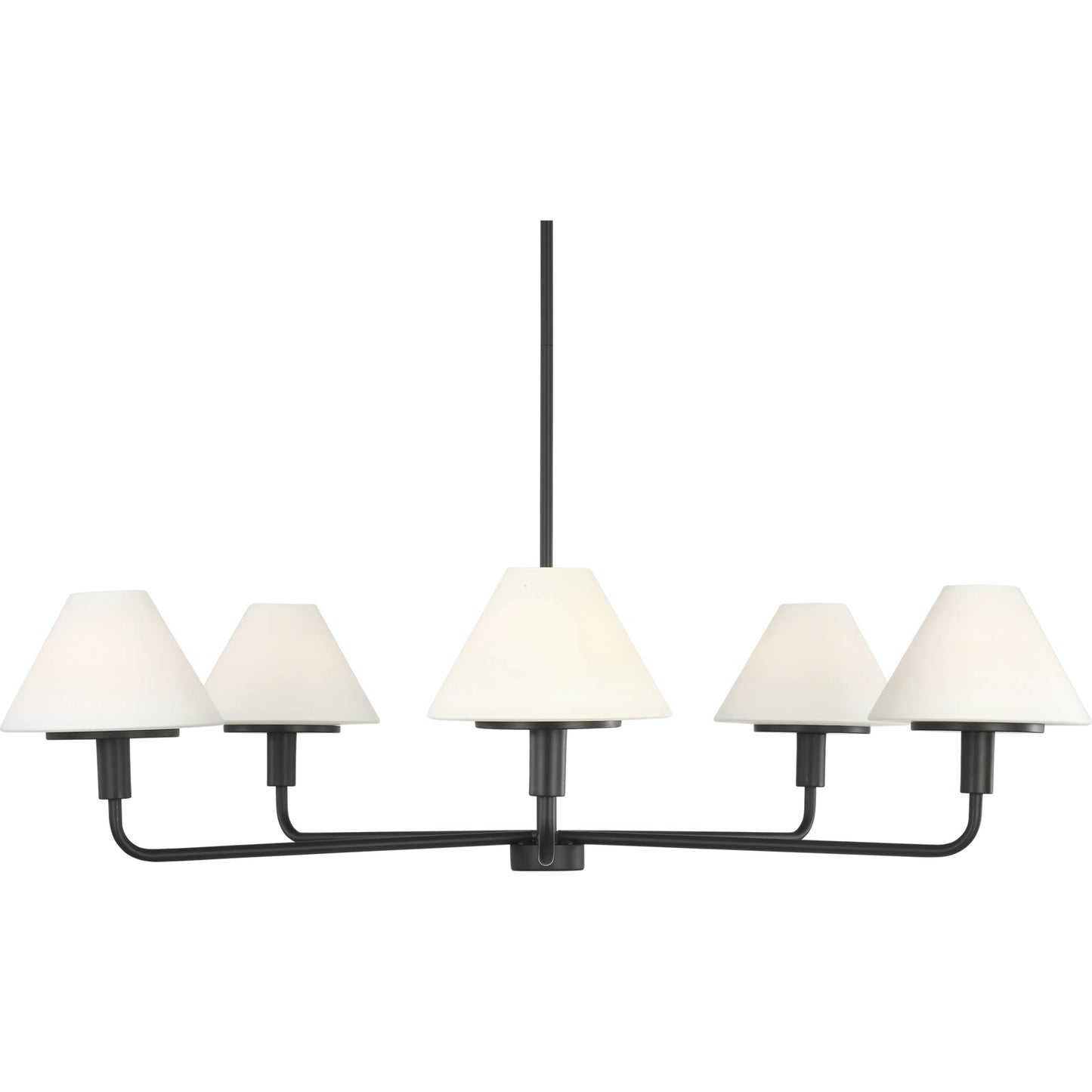001 SI-2456816 | Primary Silo | Mendota Five Light Chandelier by Generation Lighting. Made from steel in a traditional style.