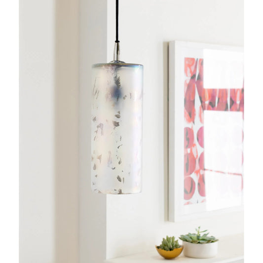 Glasshill Ceiling Light - 23632 by Surya in black, light gray, metallic nickel. Made from glass, metal, plastic in a modern style.