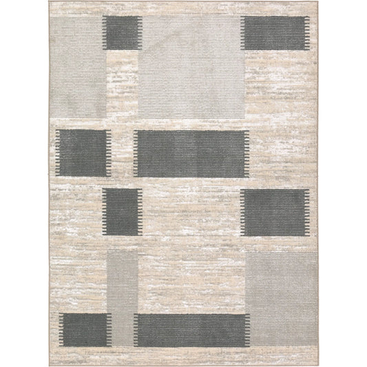 Gallium GLM01 Rug by Jaipur Living in cream, gray, beige. Made from 100% polyester in a unique style.