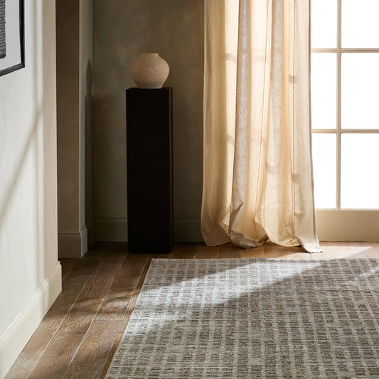 Gallium GLM03 Rug by Jaipur Living in taupe, gray. Made from 100% polyester in a unique style.