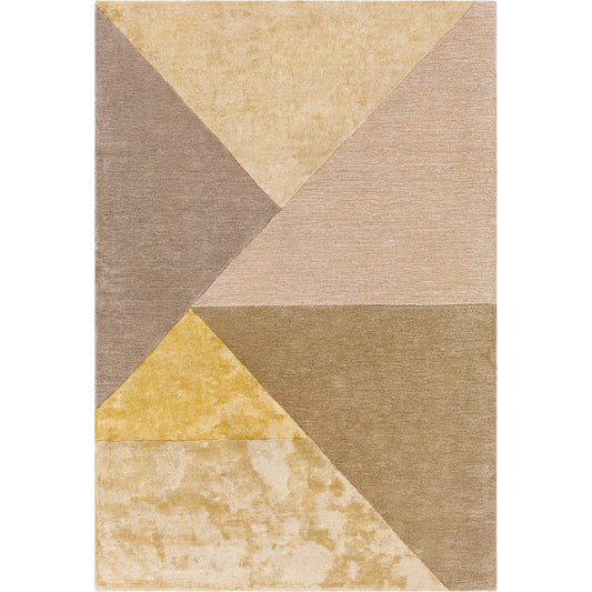 Glasgow Rug - 29179 by Surya in gray, mustard, medium gray, light beige, beige. Made from 60% viscose, 40% wool in a unique style.