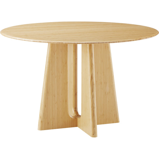 Luna Dining Table by Greenington. Made from solid moso bamboo in a modern style.