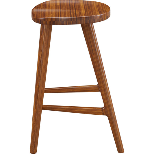 Max Stool by Greenington in amber. Made from 100% bamboo in a rustic style.