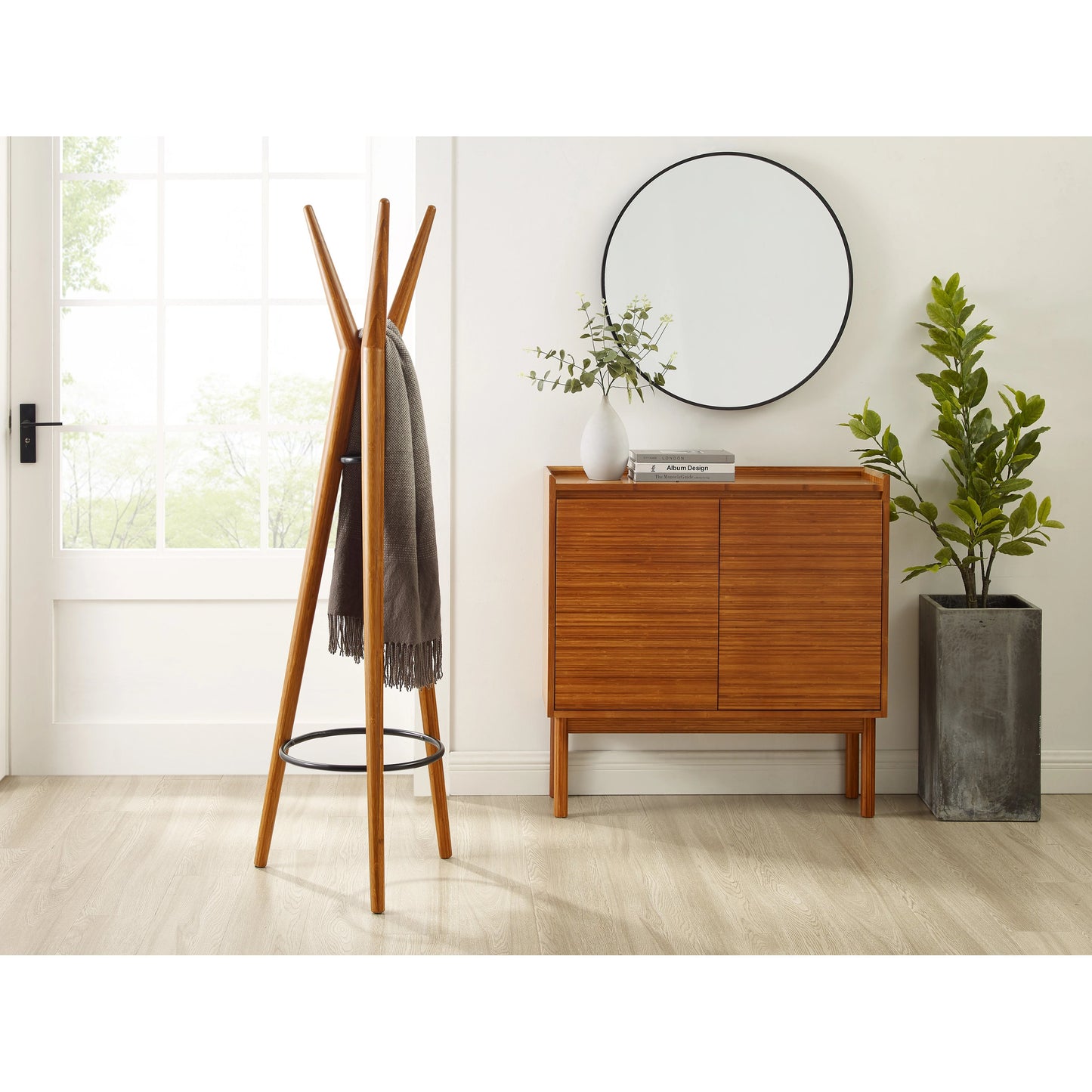 007 SI-1991832 | Lifestyle | Mira Console by Greenington in amber. Made from solid moso bamboo in a modern style.