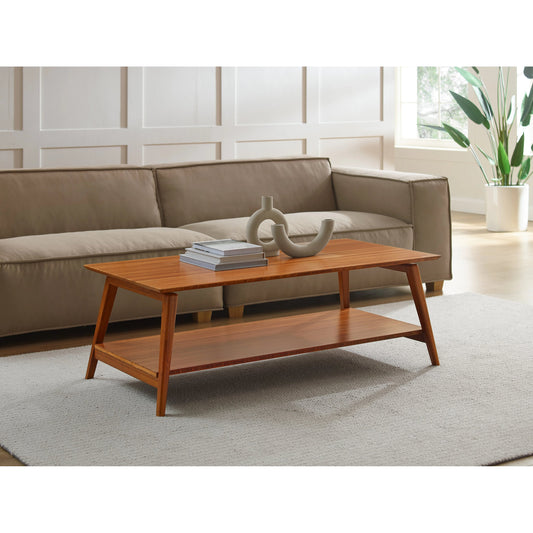 Antares Coffee Table by Greenington in amber. Made from solid moso bamboo in a modern style.