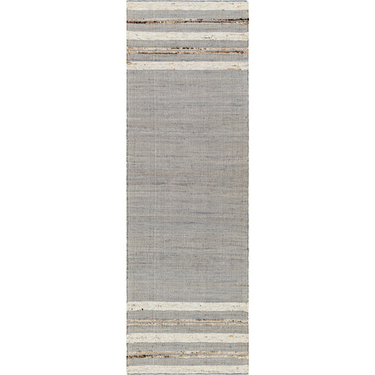 Geneva Rug - 31803 by Surya in black, charcoal, peach, light beige. Made from 60% jute, 40% wool in a unique style.
