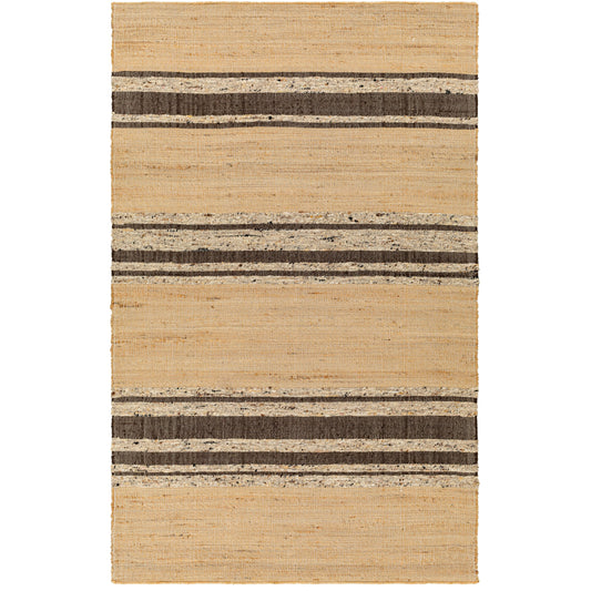 001 SI-1882146,SI-1882148,SI-1882149,SI-1882150,SI-1882151 | Primary Silo | Geneva Rug - 31808 by Surya in black, charcoal, peach, light beige. Made from 60% jute, 40% wool in a unique style.