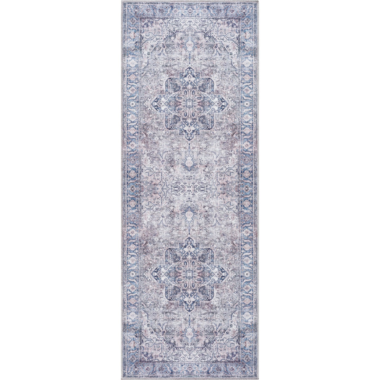 002 SI-2167805,SI-2167806,SI-2167807 | Primary Silo | Georgina Rug - 497162 by Livabliss in cream, gray, denim, dark blue, black, rust. Made from polyester in a unique style.