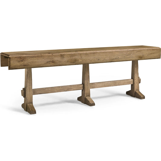 Echo Canyon Hunt Table by Jonathan Charles in faded oak. Made from oak in a cottage & farmhouse style.