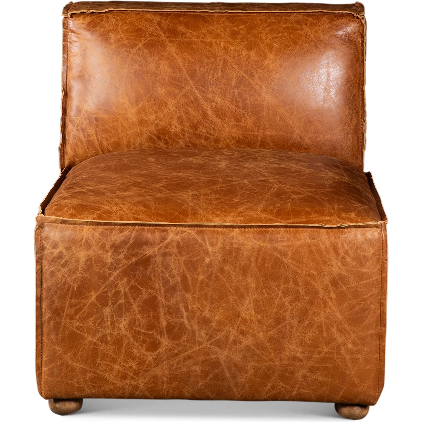 005 SI-2445212 | Unknown | Chiavari Loft Sectional Sofa by World Interiors in brown and coco brown. Made from leather, foam, wood in a unique style.