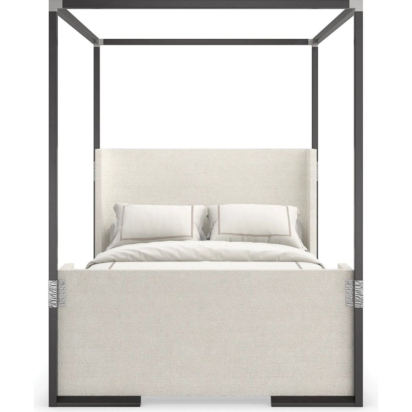 003 SI-2162877 | Additional Silo | Shelter Me - Canopy Only by Caracole in almost black, brushed stainless. Made from poplar in a unique style.