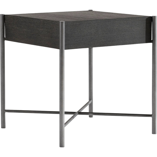 001 SI-2513522 | Primary Silo | Outline Side Table by Bernhardt in kohl, atra. Made from wood, metal in a transitional style.