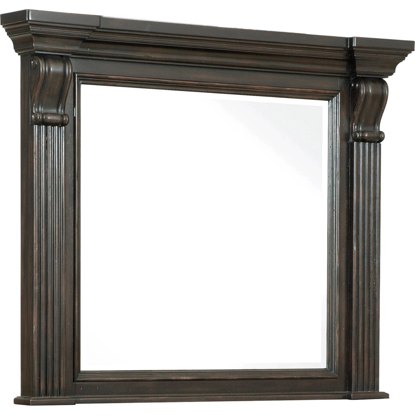 001 SI-2155454 | Additional Silo | Caldwell Mirror by Pulaski Furniture in dark brown espresso. Made from acacia veneers, asian hardwood in a traditional style.