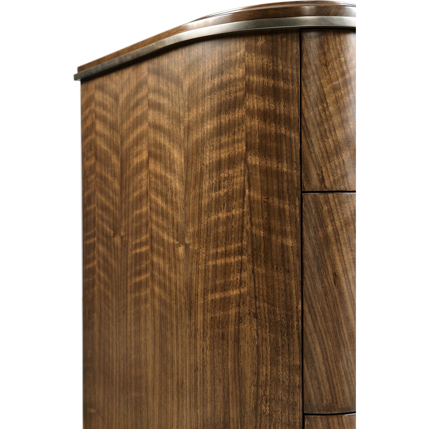 005 SI-1991094 | Additional Silo | Toulouse Dresser by Jonathan Charles in walnut. Made from walnut quarter figured veneer in a modern style.