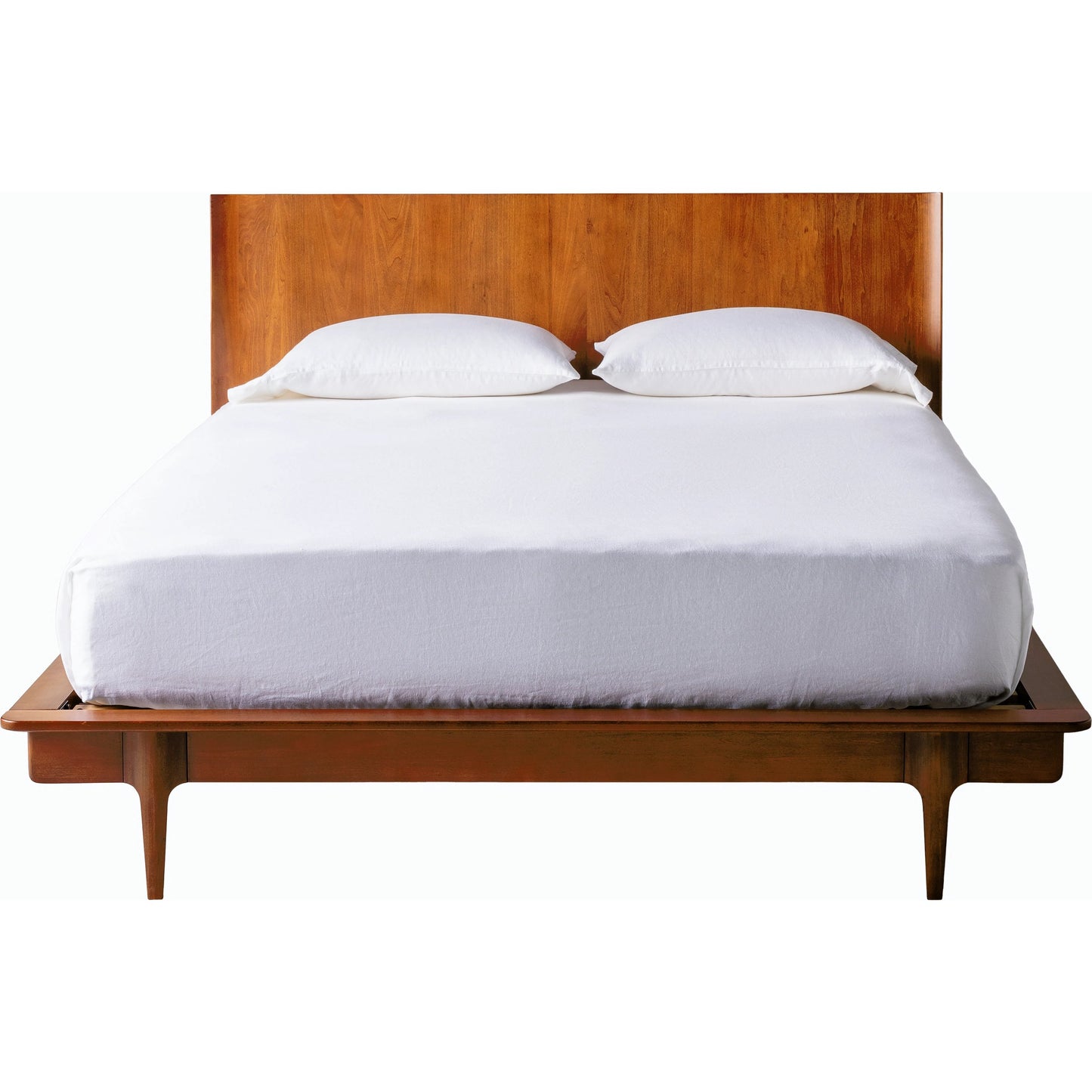 002 SI-2164091,SI-2164092 | Closeup | Grande Wood Bed - 526069 by Surya in top: brown, base: brown and stainedstained. Made from poplar in a modern style.