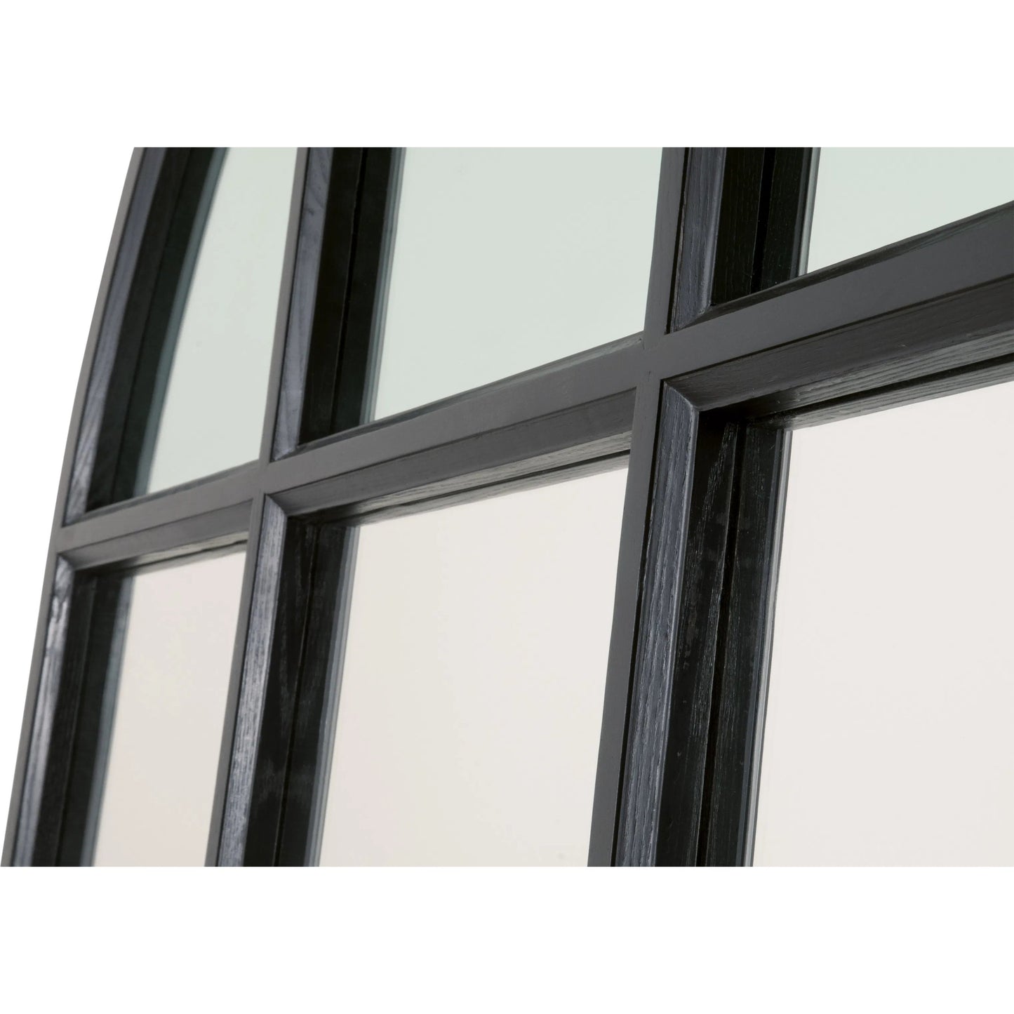 006 SI-2249312 | Closeup | Grid Arched Mirror by Essentials For Living. Made from solid oak wood, plywood, glass in a modern style.