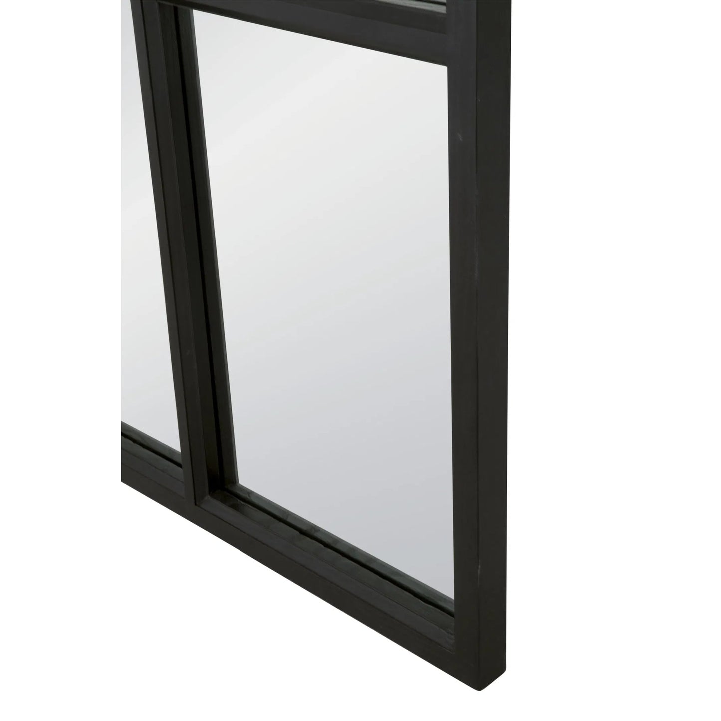 004 SI-2249312 | Closeup | Grid Arched Mirror by Essentials For Living. Made from solid oak wood, plywood, glass in a modern style.