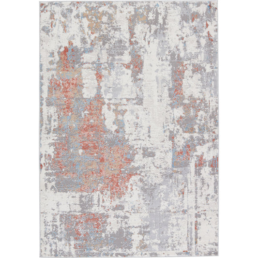 Grotto GRO01 Rug by Jaipur Living in gray, red. Made from 60% polypropylene, 40% polyester in a unique style.