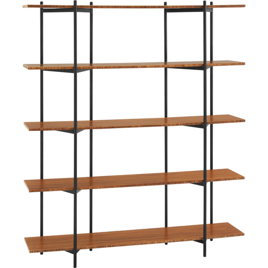 Studio Plus Metal Shelf by Greenington in amber. Made from solid moso bamboo, metal in a modern style.