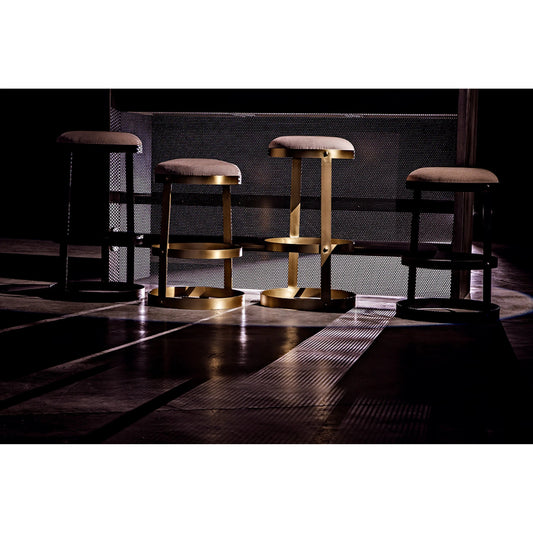 Dior Bar Stool by Noir. Made from metal in a transitional style.