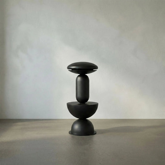 Perth Swivel Bar Stool by Noir in matte black. Made from iron in a modern style.