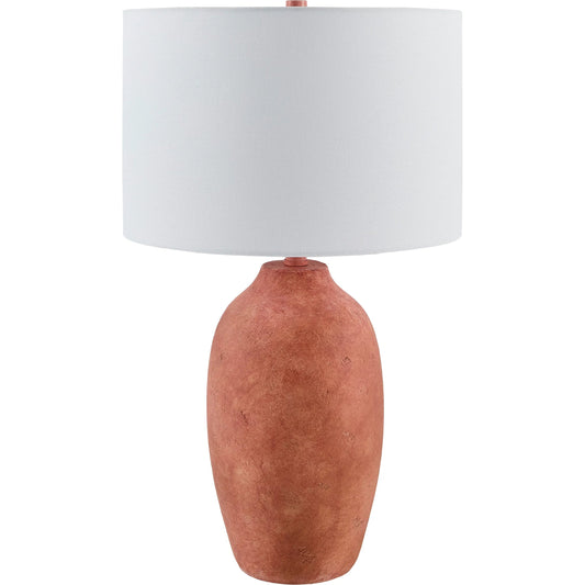 Gasius Accent Table Lamp by Livabliss in metallic, painted. Made from cement, linen, iron in a modern style.