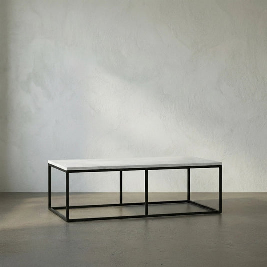 Lois Coffee Table by Noir in metal, quartz. Made from metal, quartz in a modern style.