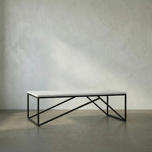 Molimo Coffee Table by Noir in metal, quartz. Made from metal, quartz in a modern style.