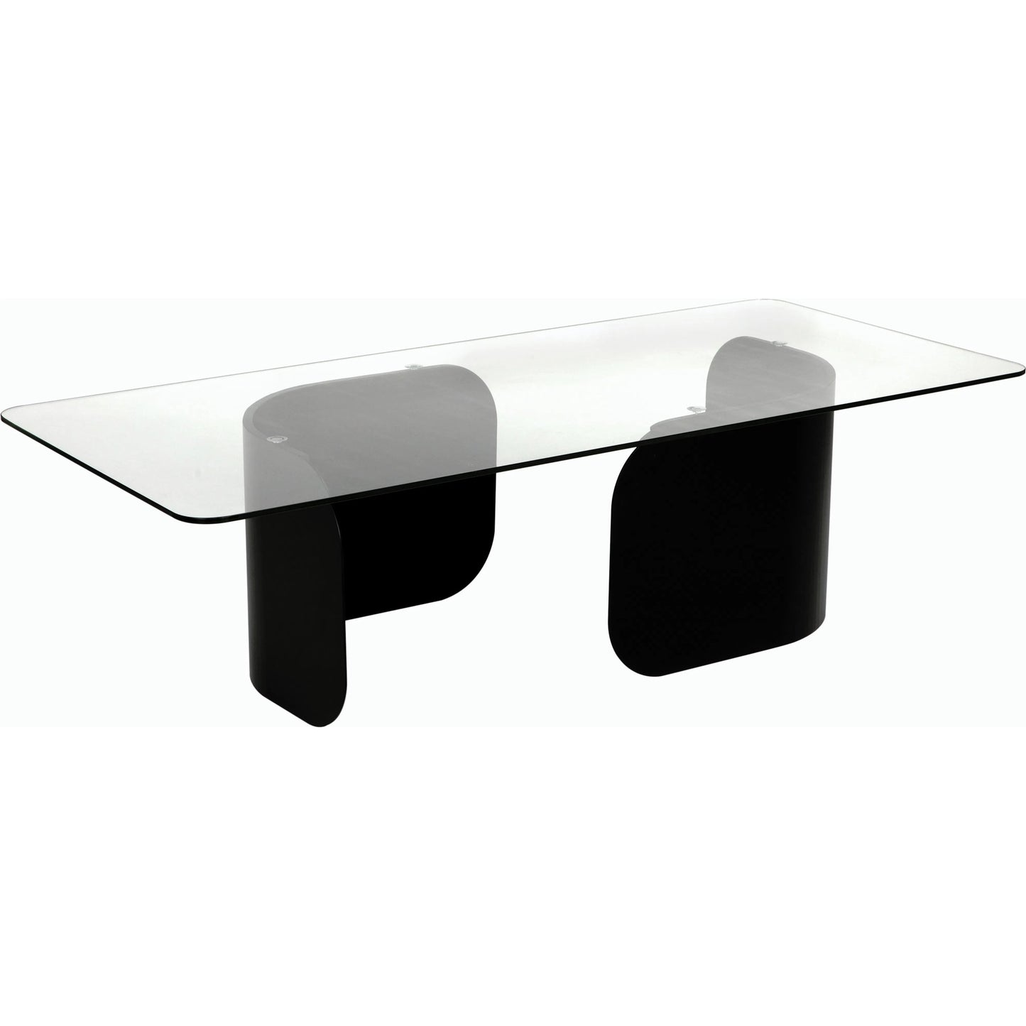 002 SI-2189493 | Additional Silo | Varicka Coffee Table by Noir in matte black. Made from industrial steel and glass in a modern style.