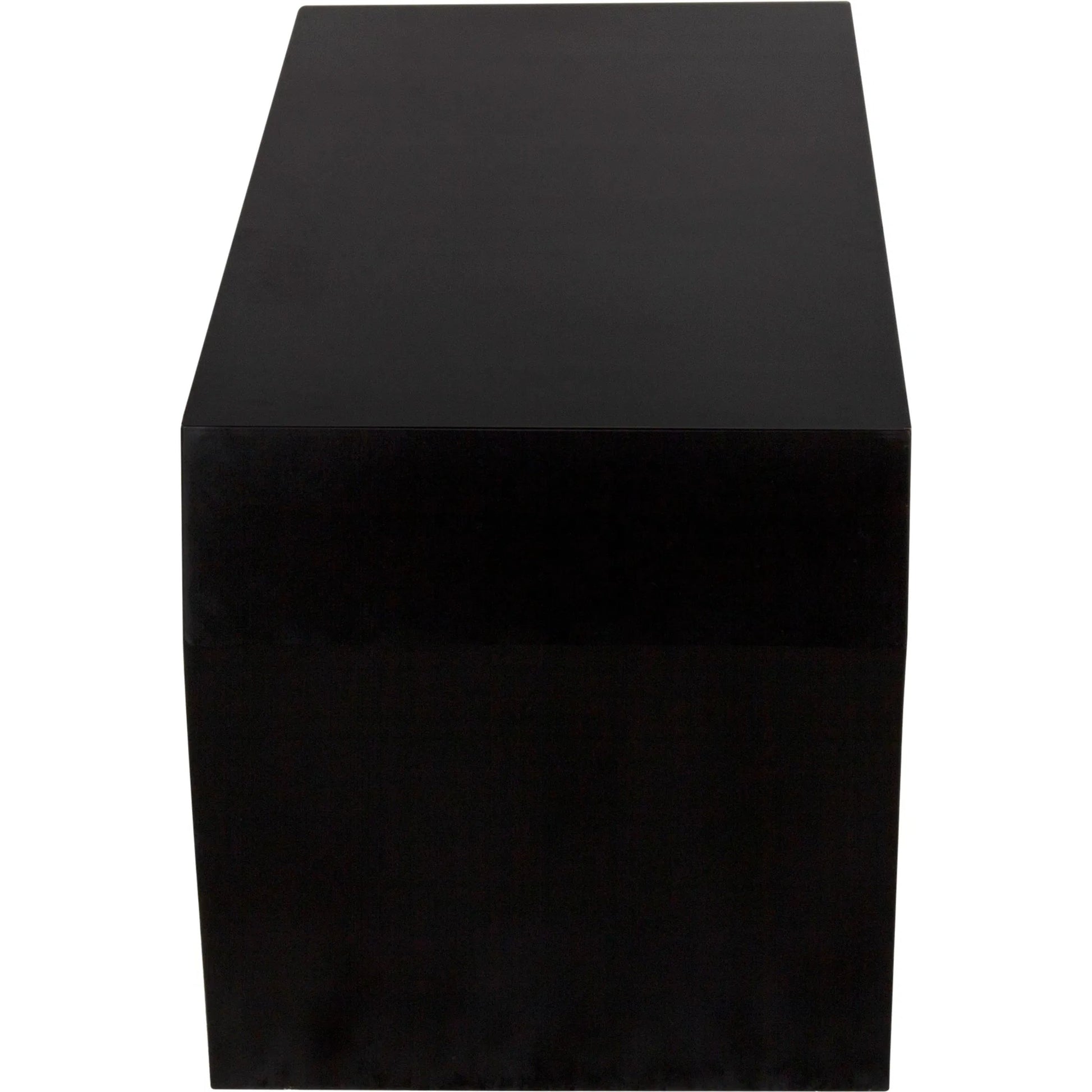 Leeroy Coffee Table / Bench by Noir in matte black. Made from industrial steel in a modern style.