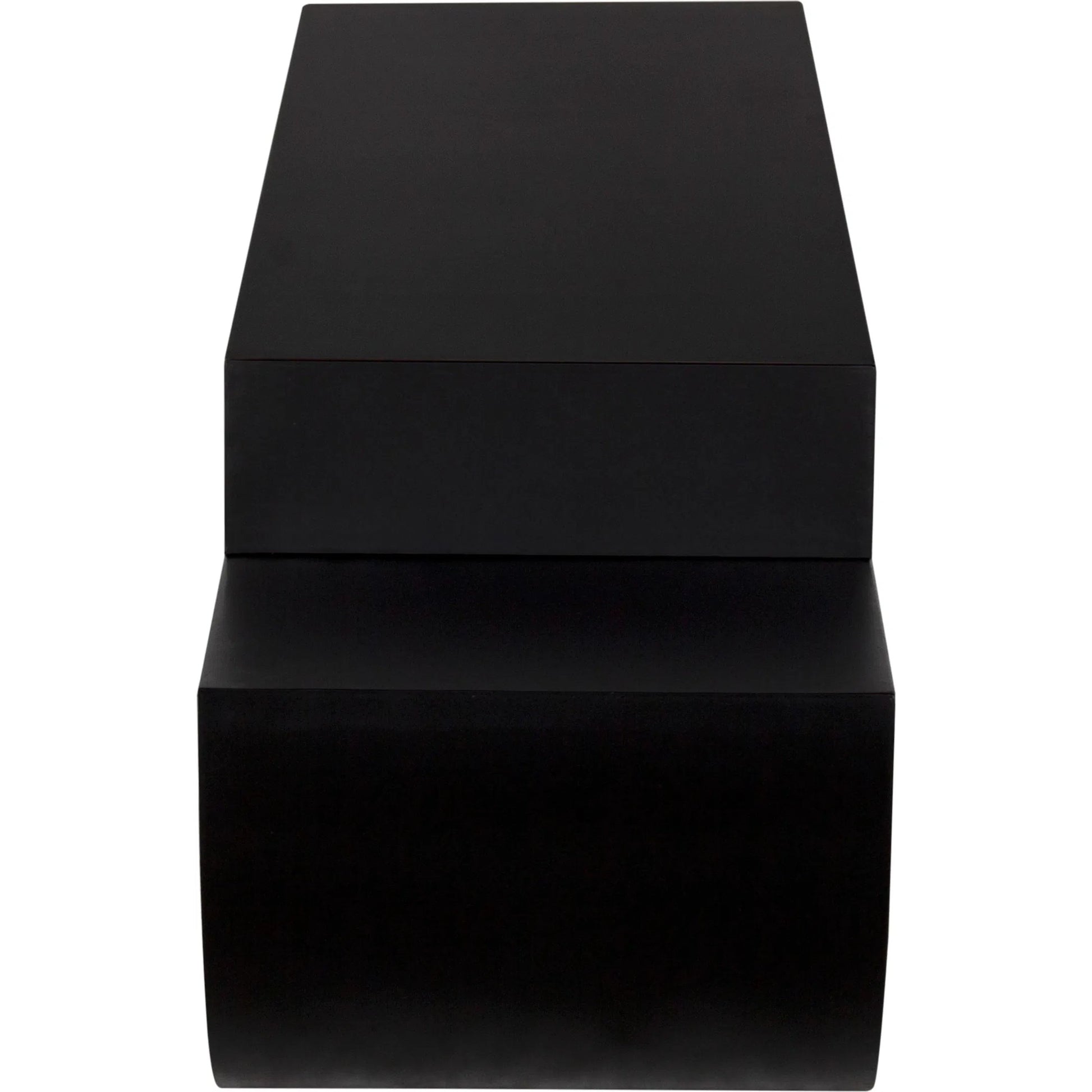 Leeroy Coffee Table / Bench by Noir in matte black. Made from industrial steel in a modern style.