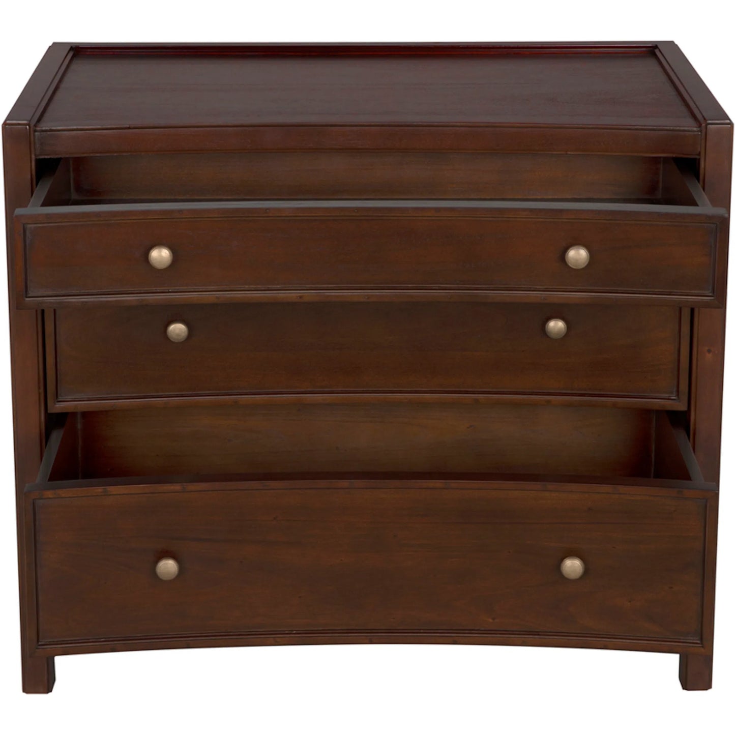 004 SI-2254139 | Unknown | Hampton Side Table Hand Rubbed Brown by Noir in hand rubbed brown. Made from mahogany, veneer, brass pulls in a unique style.