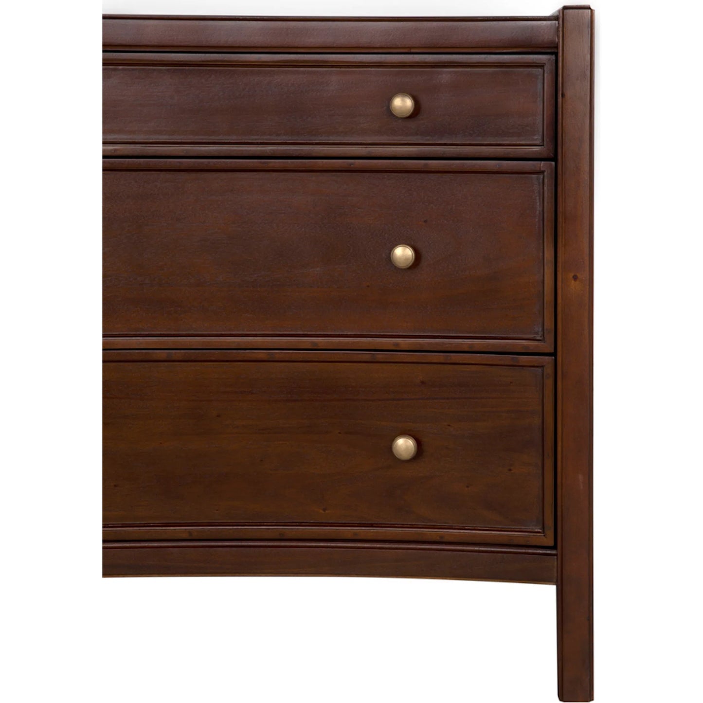 007 SI-2254139 | Unknown | Hampton Side Table Hand Rubbed Brown by Noir in hand rubbed brown. Made from mahogany, veneer, brass pulls in a unique style.
