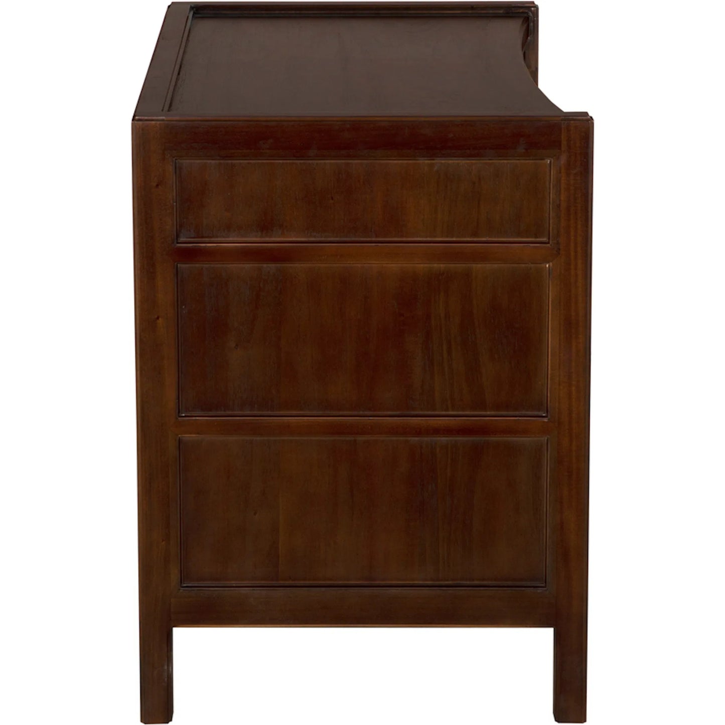 008 SI-2254139 | Unknown | Hampton Side Table Hand Rubbed Brown by Noir in hand rubbed brown. Made from mahogany, veneer, brass pulls in a unique style.