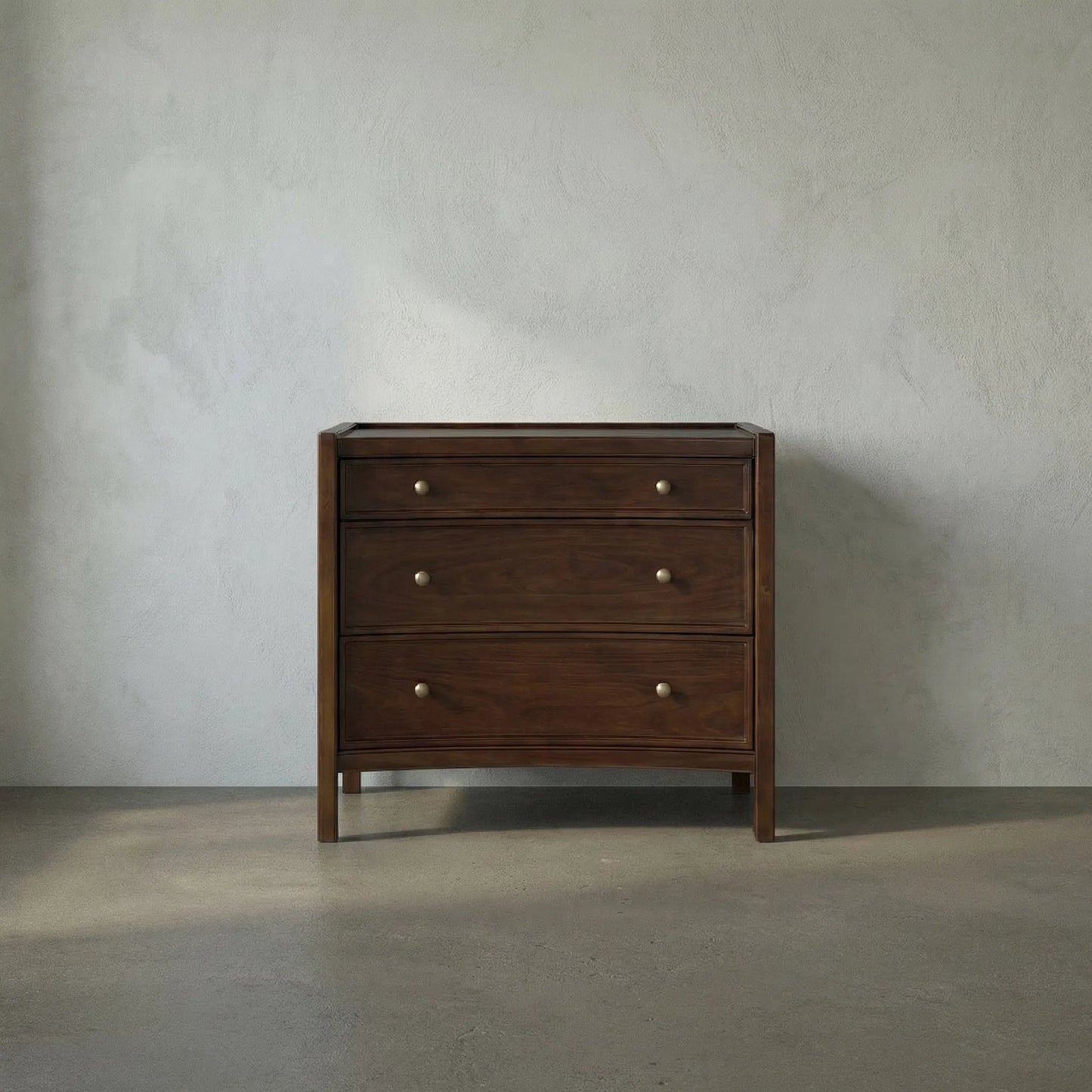 011 SI-2254139 | Lifestyle | Hampton Side Table Hand Rubbed Brown by Noir in hand rubbed brown. Made from mahogany, veneer, brass pulls in a traditional style.