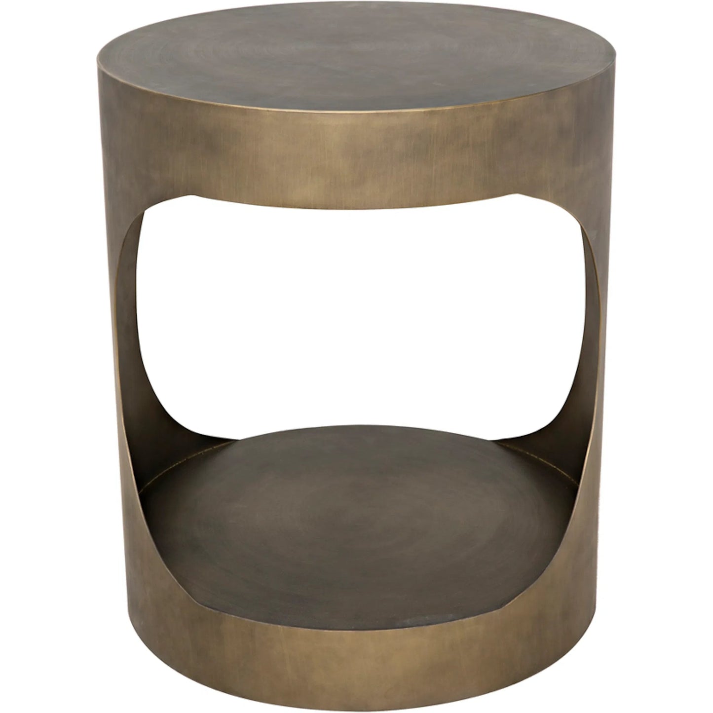 020 SI-1785652 | Additional Silo | Eclipse Round Side Table by Noir. Made from metal in a transitional style.
