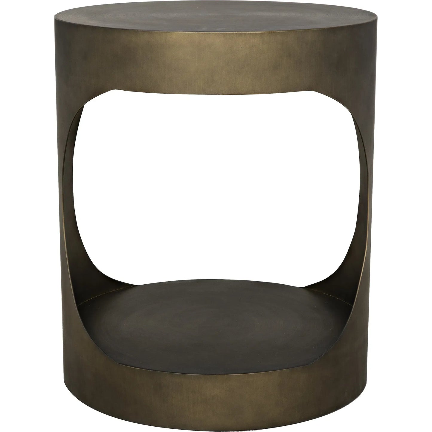 016 SI-1785652 | Additional Silo | Eclipse Round Side Table by Noir. Made from metal in a transitional style.