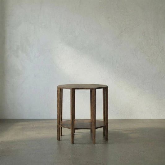 Ariana Side Table by Noir. Made from walnut in a transitional style.