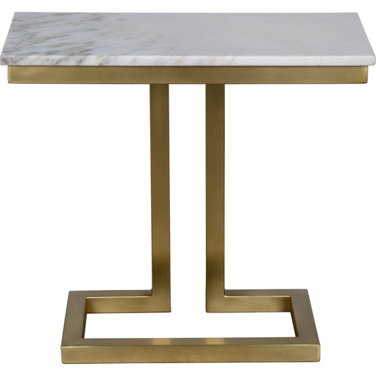Alonzo Side Table by Noir. Made from unique in a transitional style.