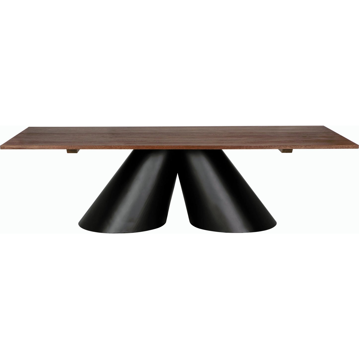 003 SI-2189460 | Additional Silo | Mason Table by Noir in dark walnut and matte black. Made from walnut, veneer and industrial steel in a modern style.