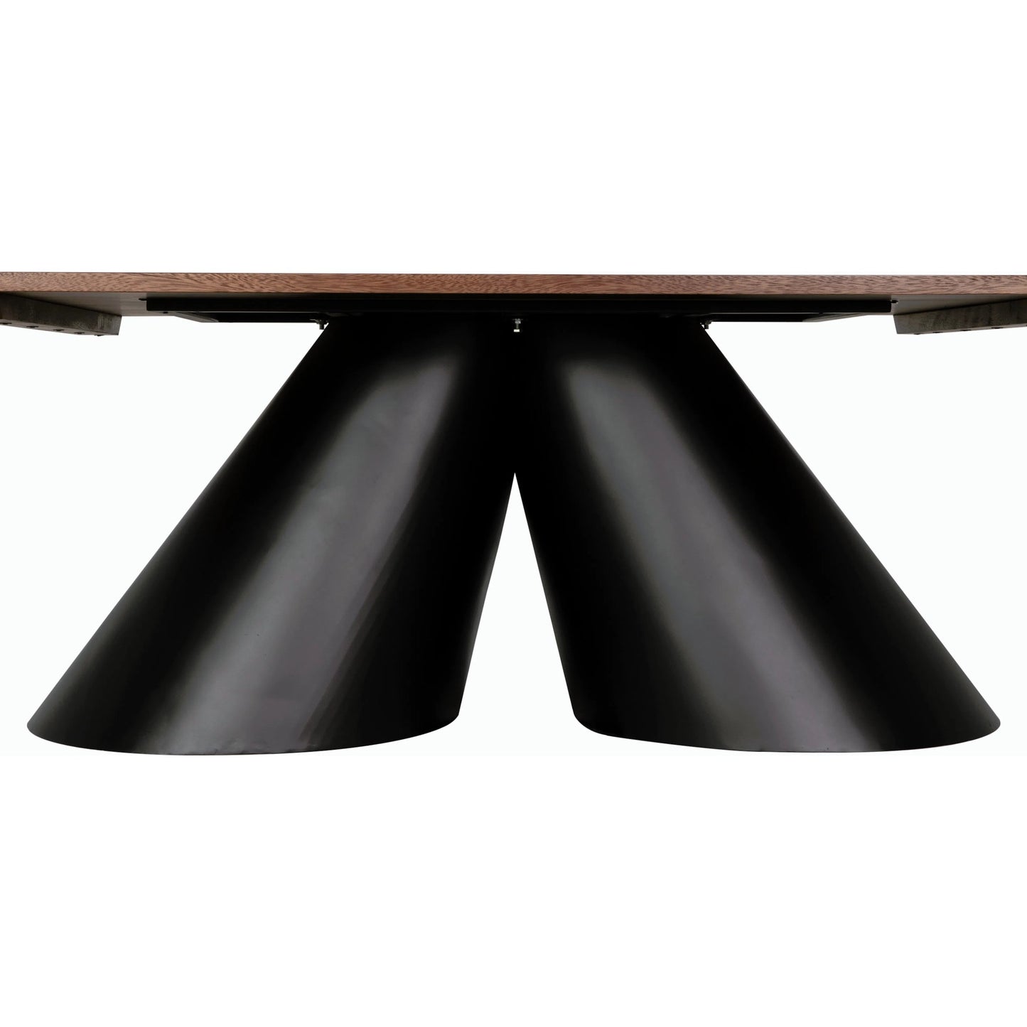 004 SI-2189460 | Additional Silo | Mason Table by Noir in dark walnut and matte black. Made from walnut, veneer and industrial steel in a modern style.