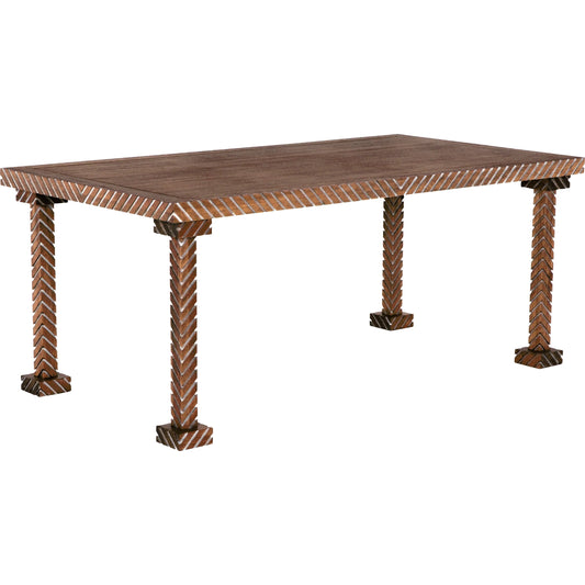 Ryder Table by Noir in dark walnut. Made from walnut and veneer in a modern style.