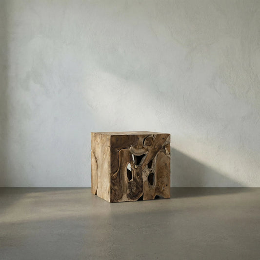Vert Side Table by Noir in teak. Made from teak in a eclectic & global style.
