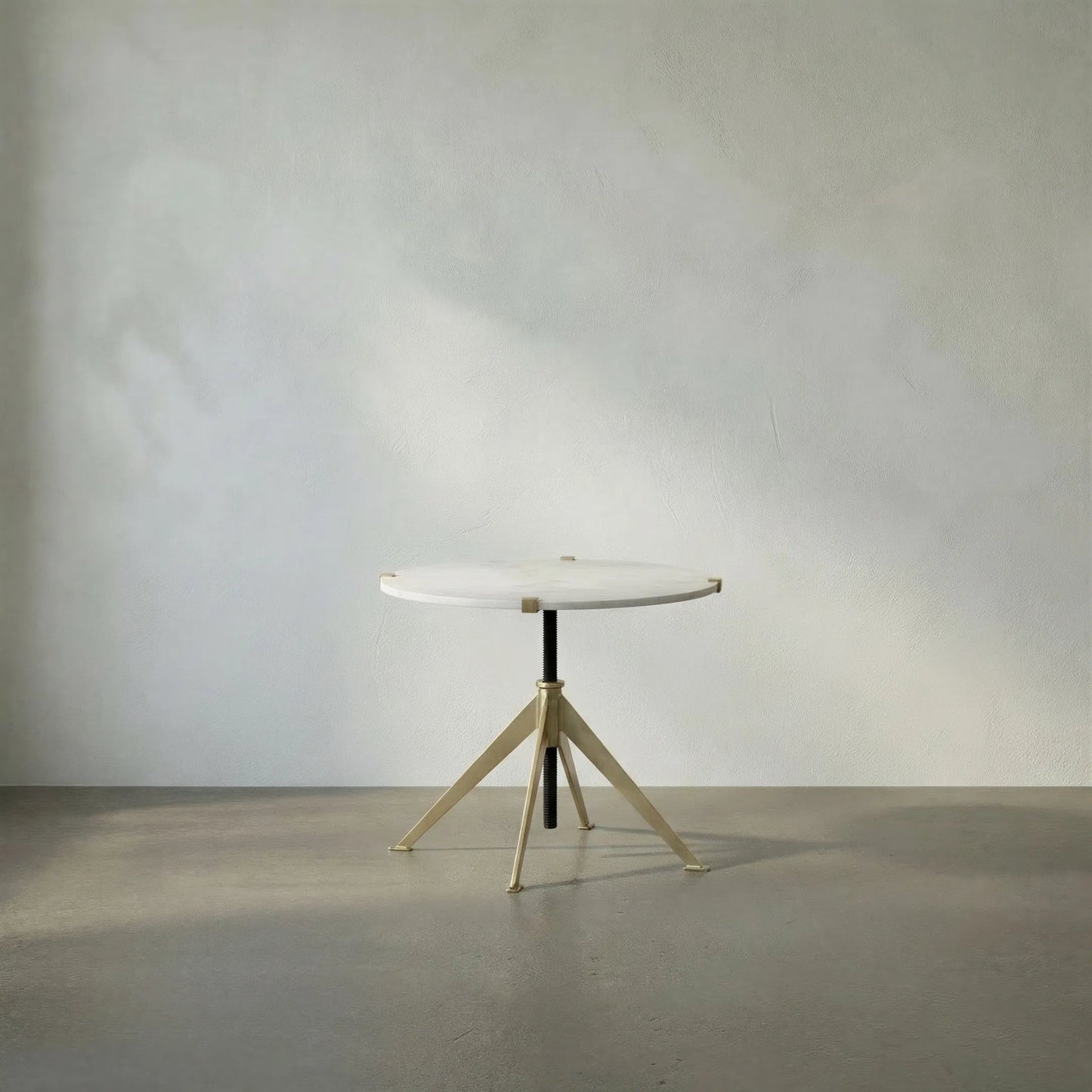055 S-334722 | Lifestyle | Edith Adjustable Side Table by Noir. Made from metal, quartz in a modern style.