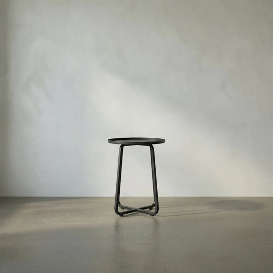 Kimana Side Table by Noir in metal. Made from metal in a modern style.