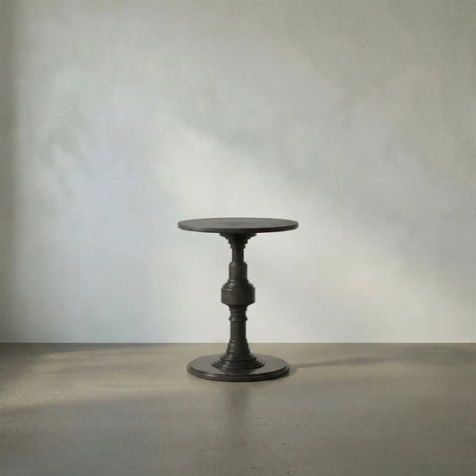 Apollo Side Table by Noir in pale. Made from mahogany in a transitional style.