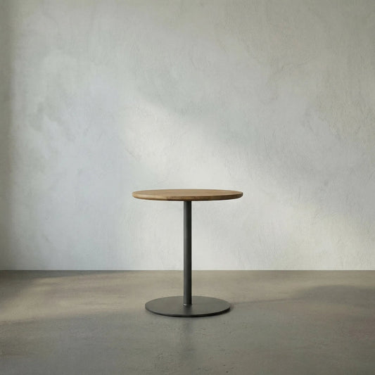 Ford Side Table by Noir in gold teak. Made from teak, metal in a modern style.