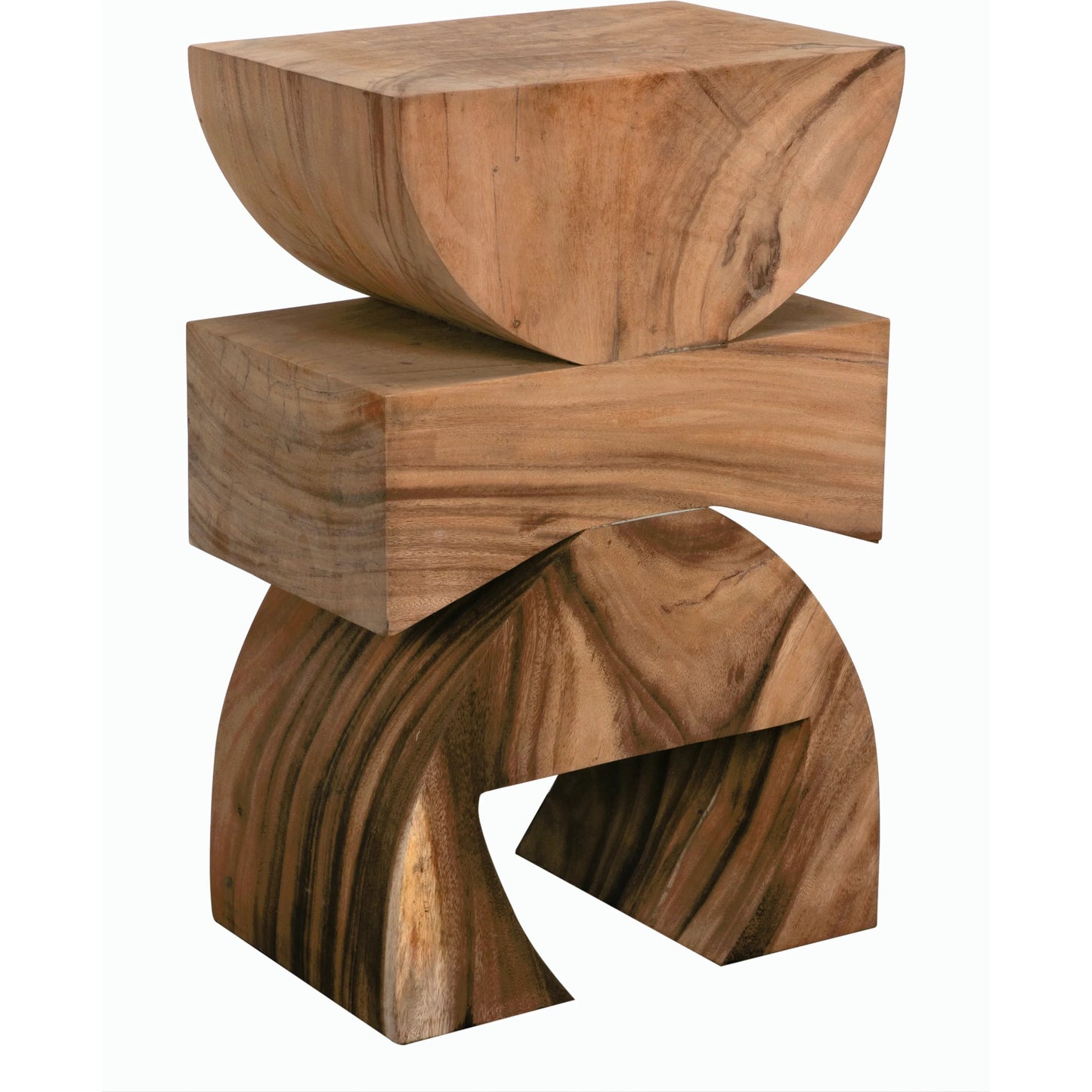 002 SI-2189463 | Unknown | Monteiro Side Table by Noir in clear coat flat. Made from teak in a modern style.