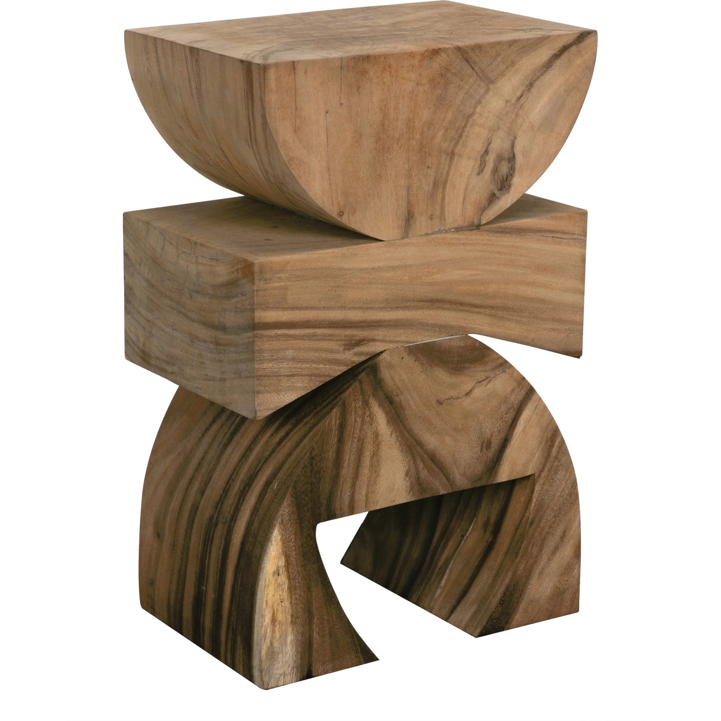 001 SI-2189463 | Unknown | Monteiro Side Table by Noir in clear coat flat. Made from teak in a modern style.